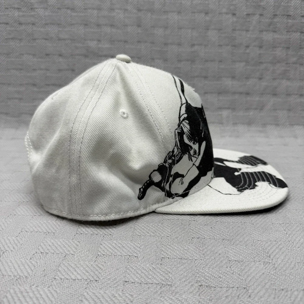 Zelda Hat Cap Snap Back Mens One‎ Size White Link Graphic Adjustable Nintendo